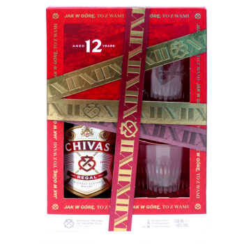 CHIVAS 12 YEARS + 2 SZKLANKI